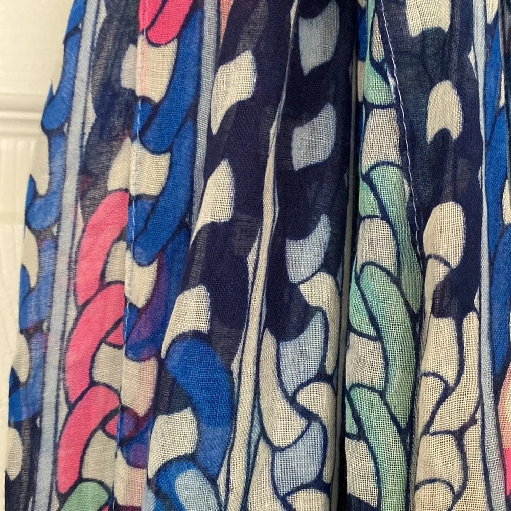 Multicolor Chain Print Lightweight Transitional Infinity Circle Scarf